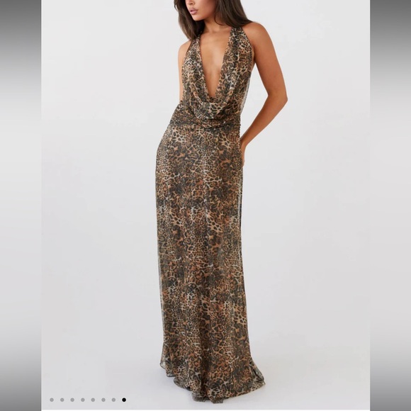 NWT Elysia Leopard maxi dress - Picture 6 of 7